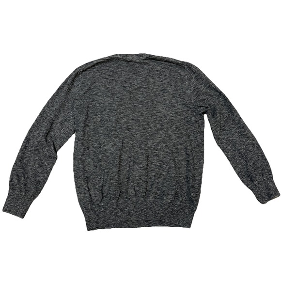 American Eagle Sweater Mens XL Gray Logo 100% Cotton Pull Over Crew Neck Preppy - Picture 8 of 8